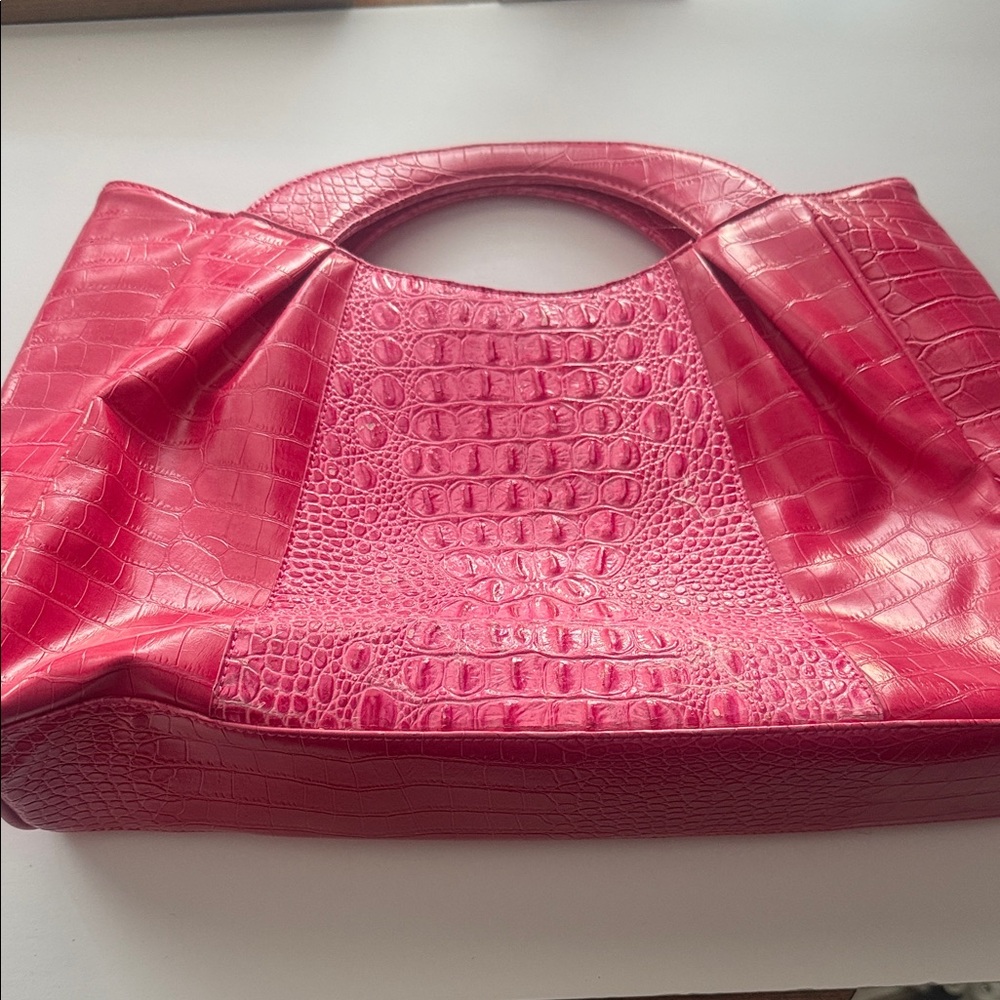 Vintage Faux Crocodile Embossed Women's Bag Use Handle or Strap